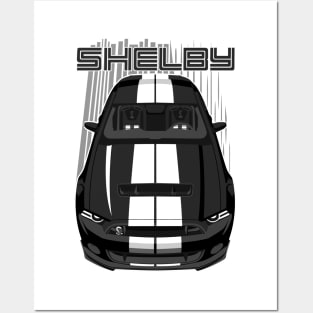 Shelby GT500 S197 - Black & White Posters and Art